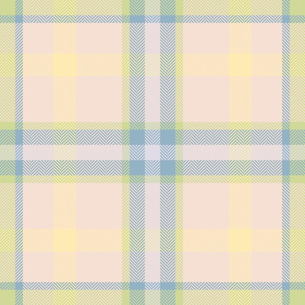 Plaid check pattern. Seamless fabric texture. Tartan textile print. vector