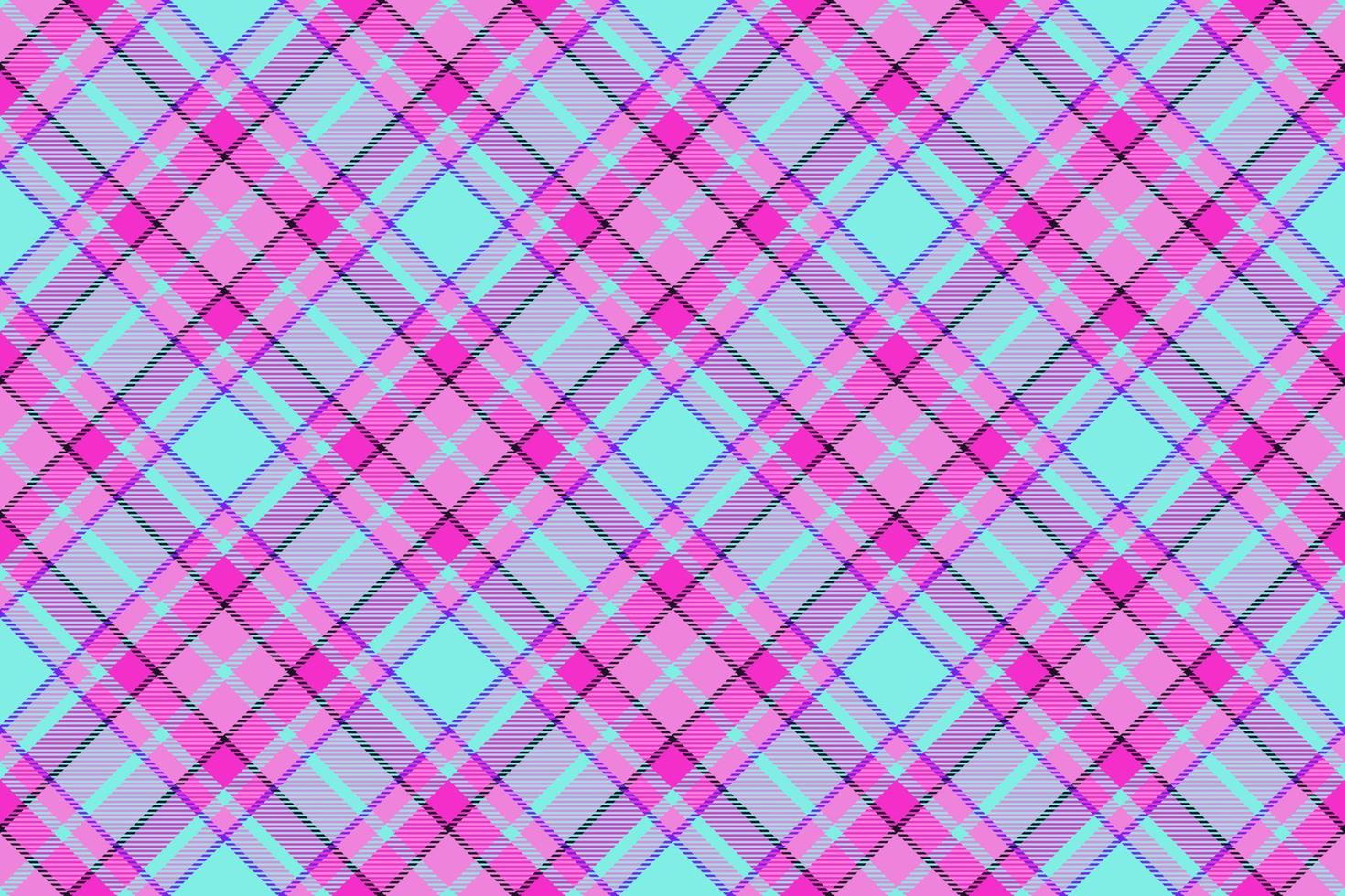 Tartan plaid background, diagonal check seamless pattern. Vector fabric texture for textile print, wrapping paper, gift card, wallpaper.