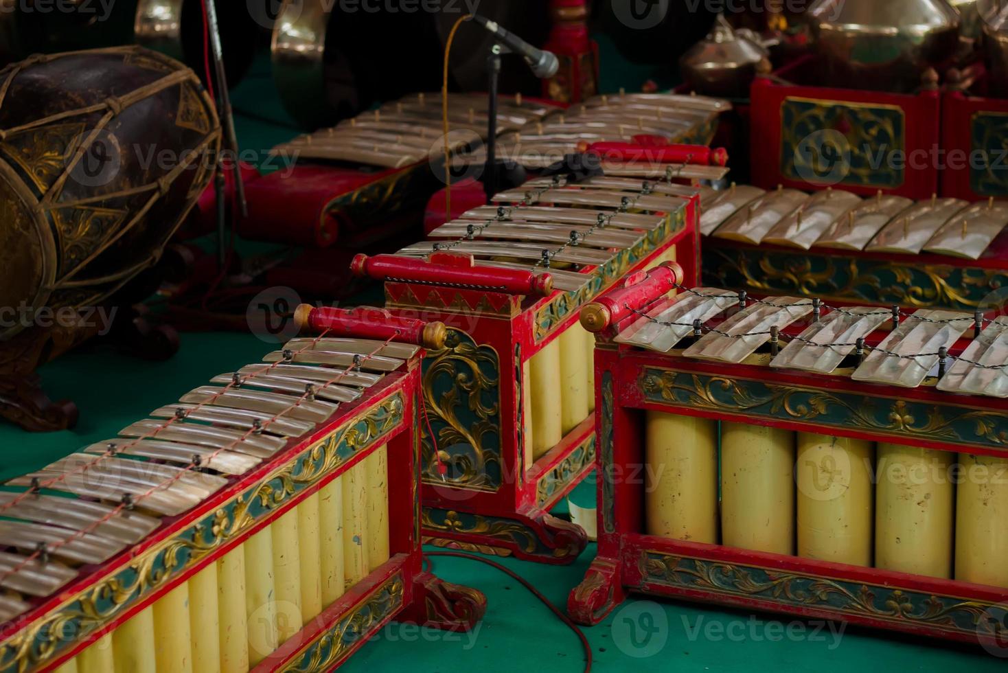 GAMELAN. Indonesian Javanese musical instrument photo