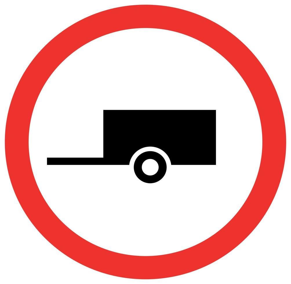 Prohibition traffic sign vector design