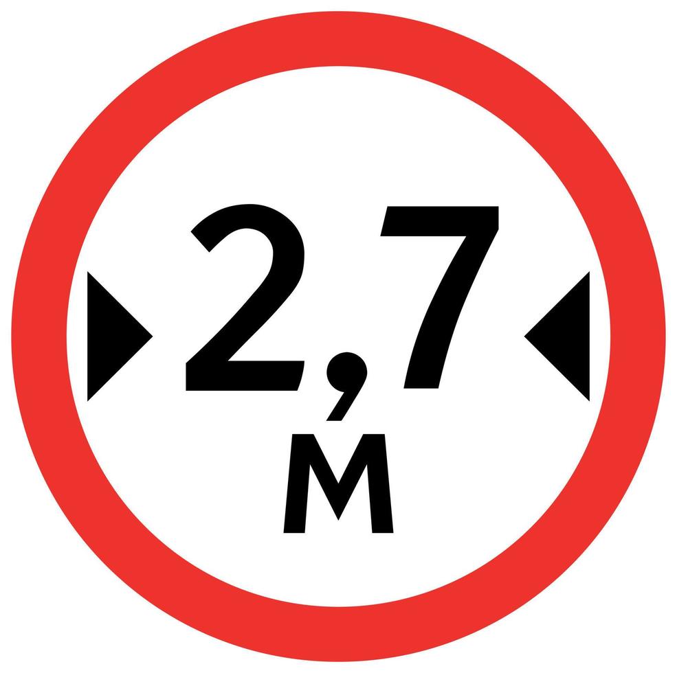Prohibition traffic sign vector design