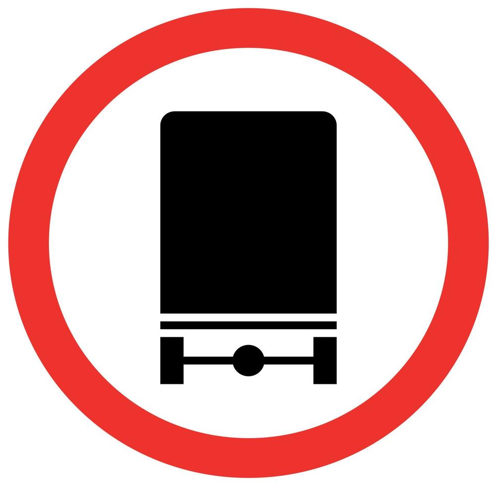 Prohibition traffic sign vector design