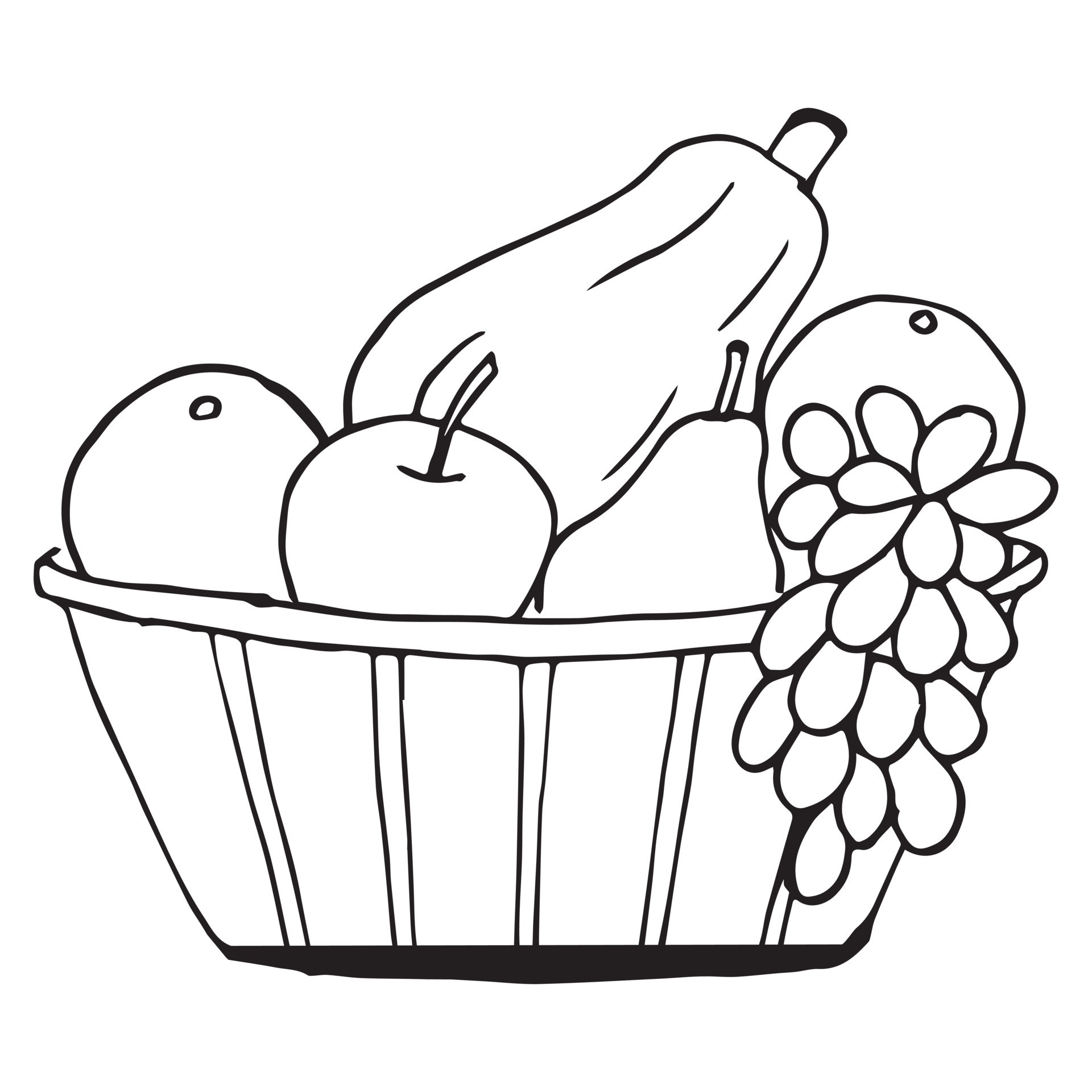 fruit salad coloring pages