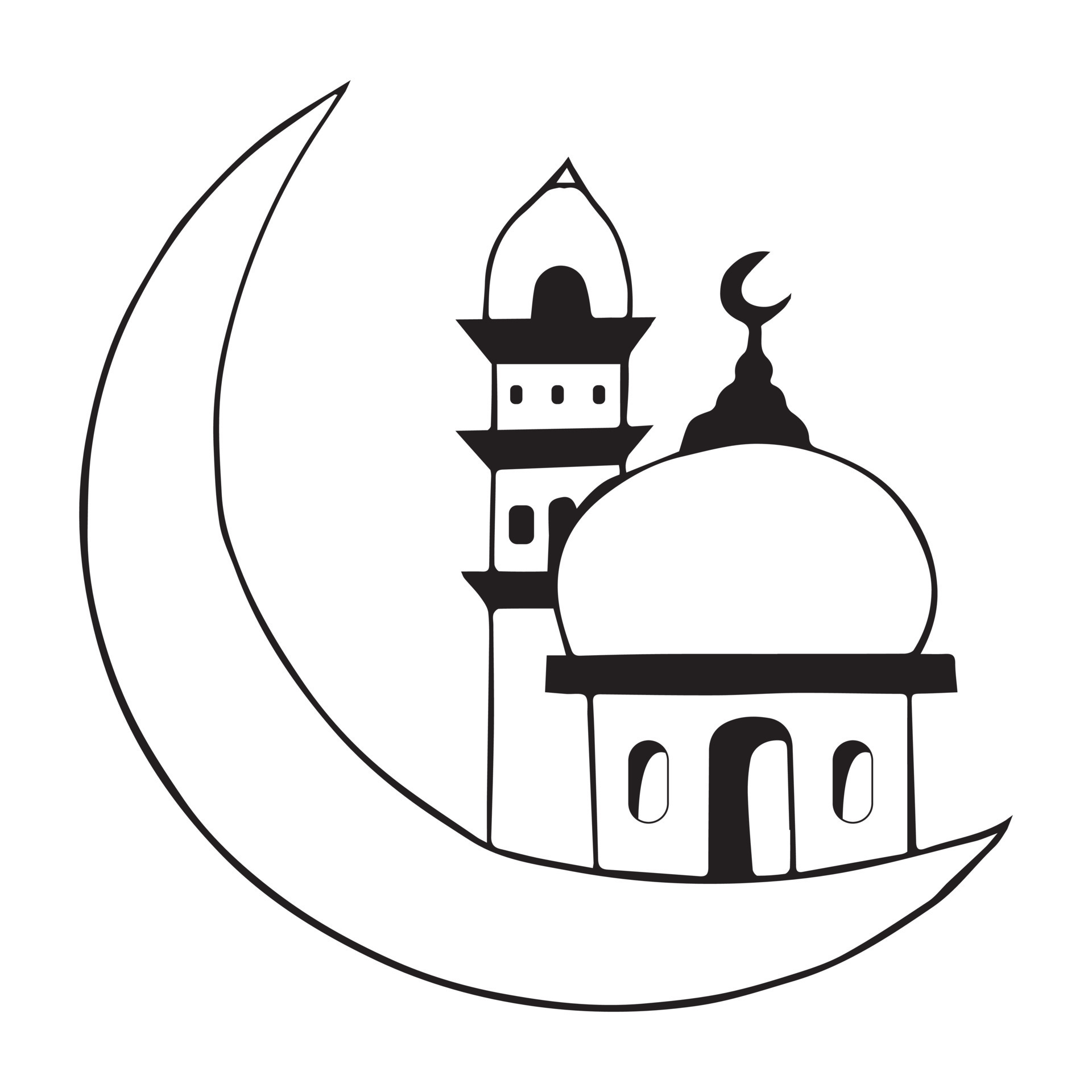 Ramadan Eid Drawing For Kids 11880850 Vector Art At Vecteezy