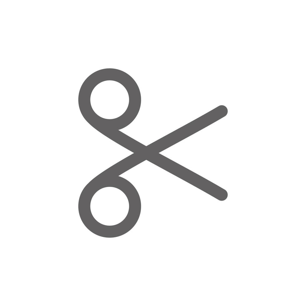 scissors icon . Perfect for website or user interface applications. vector sign and symbol