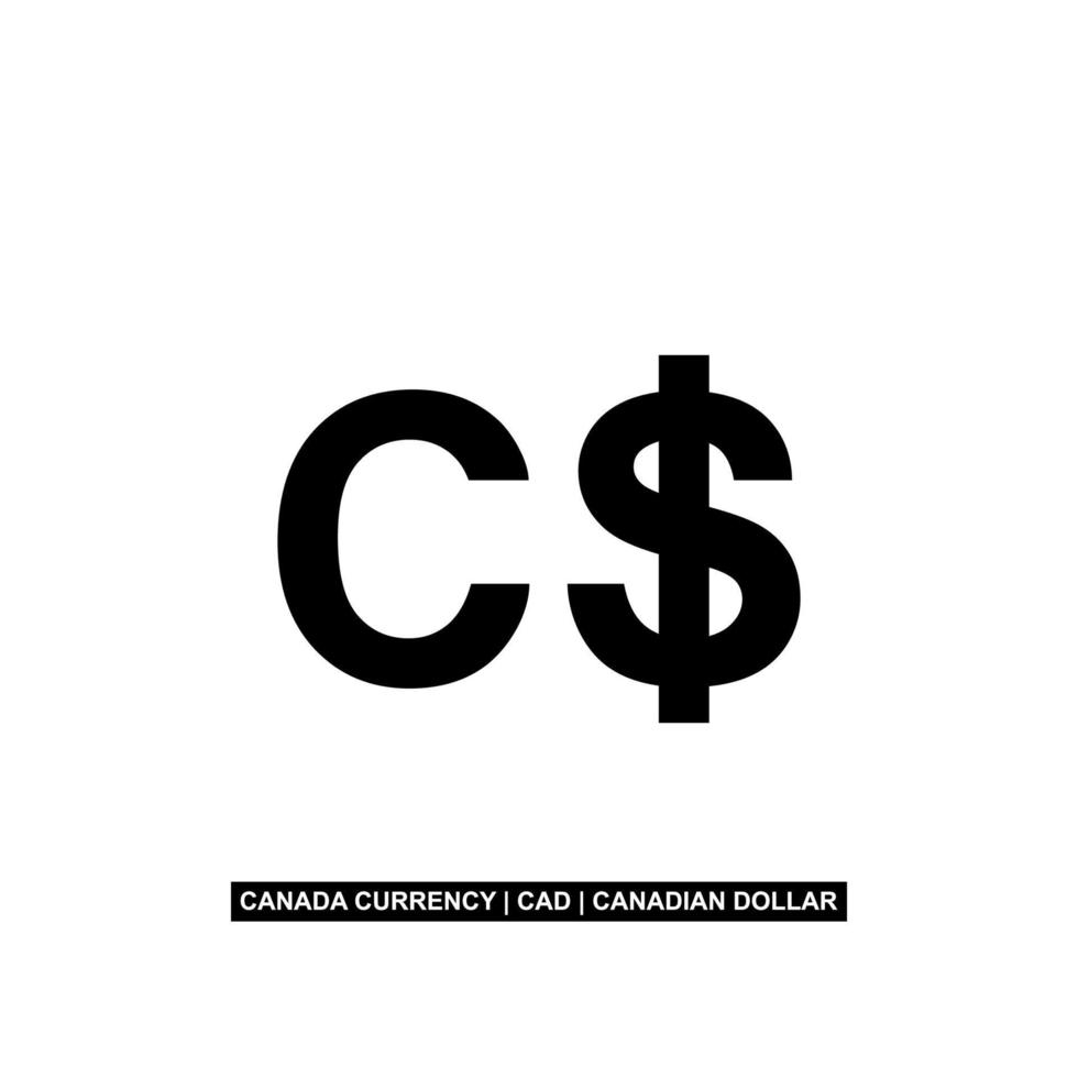 Canada Currency CAD Canadian Dollar Icon Symbol Vector Illustration canada-currency-cad-canadian-dollar-icon-symbol-vector-illustration