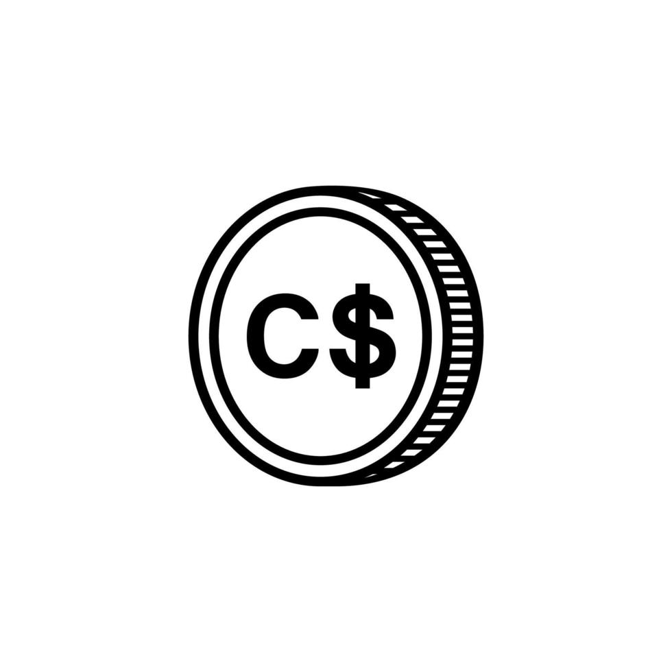 Canada Currency CAD Canadian Dollar Icon Symbol Vector Illustration canada-currency-cad-canadian-dollar-icon-symbol-vector-illustration