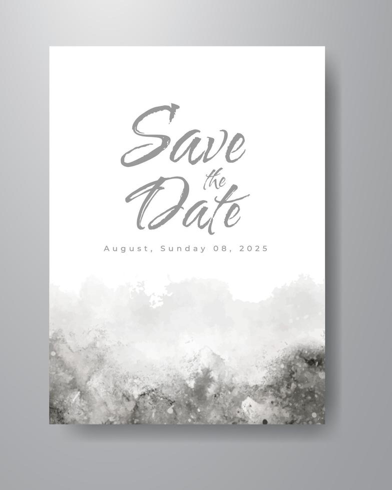 Save the date with watercolor background. Design for your invitation
