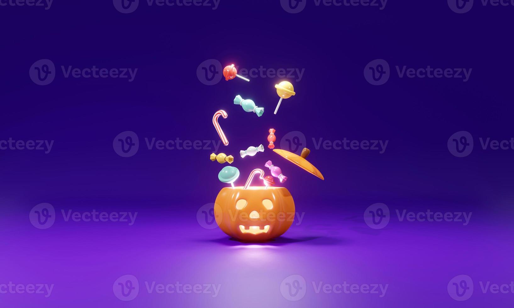 3D Rendering concept of cute little photo