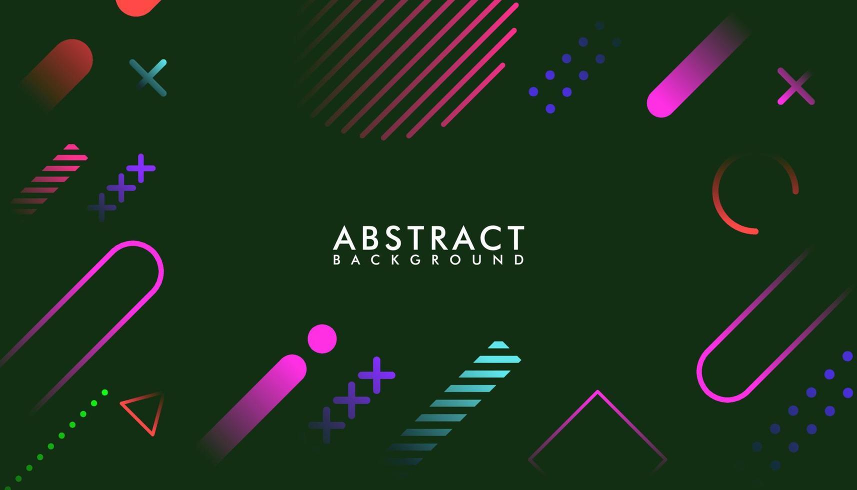Abstract geometric gradient background with colorful vector