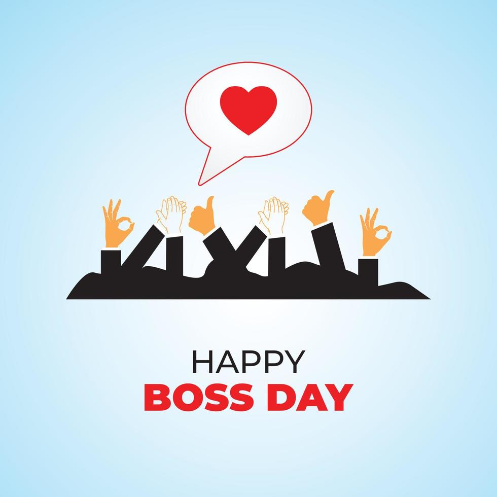 día nacional del jefe. 16 de octubre. concepto del día del jefe feliz
