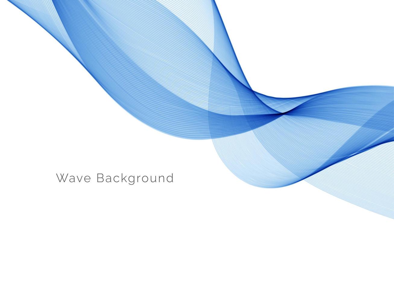 Fondo de diseño de onda dinámico moderno azul abstracto vector