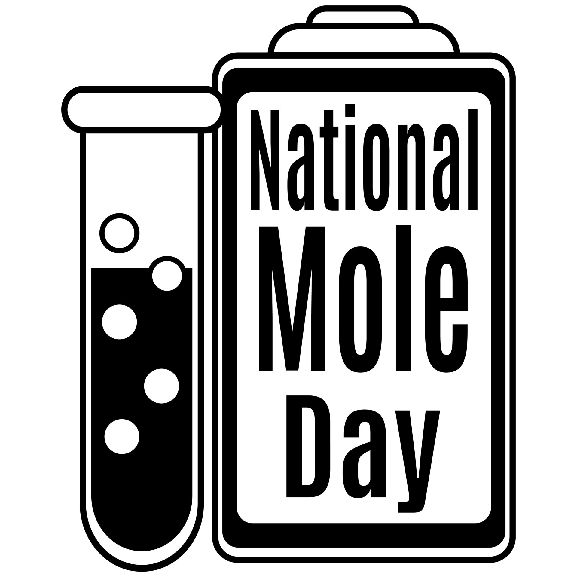 National Mole Day, idea for poster, banner, flyer or postcard 11882148