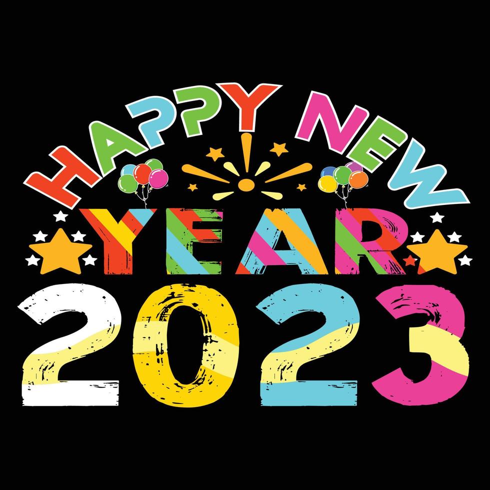 Happy new year. Can be used for happy new year T-shirt fashion design, new year Typography design, new year swear apparel, t-shirt vectors,  sticker design, cards, messages,  and mugs vector