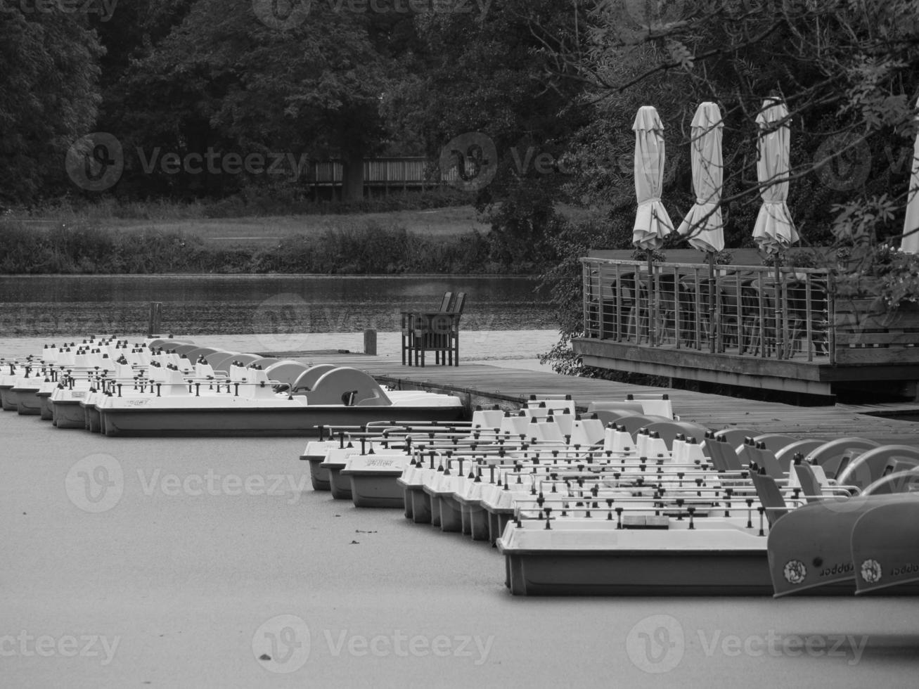 lake near borken in germany photo