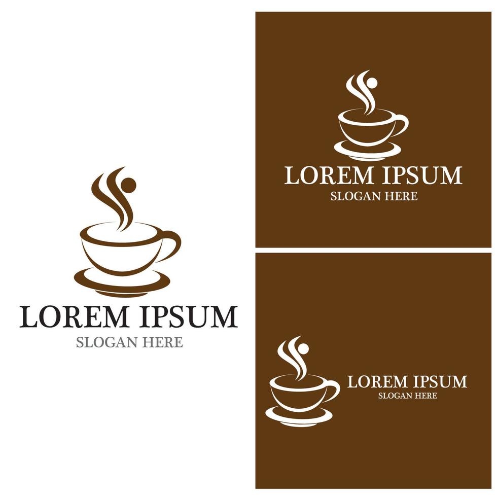 Coffee cup Logo Template vector