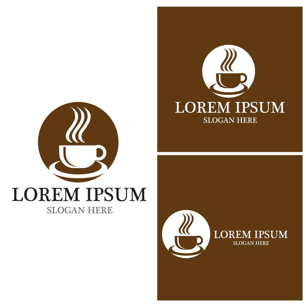 Coffee cup Logo Template vector