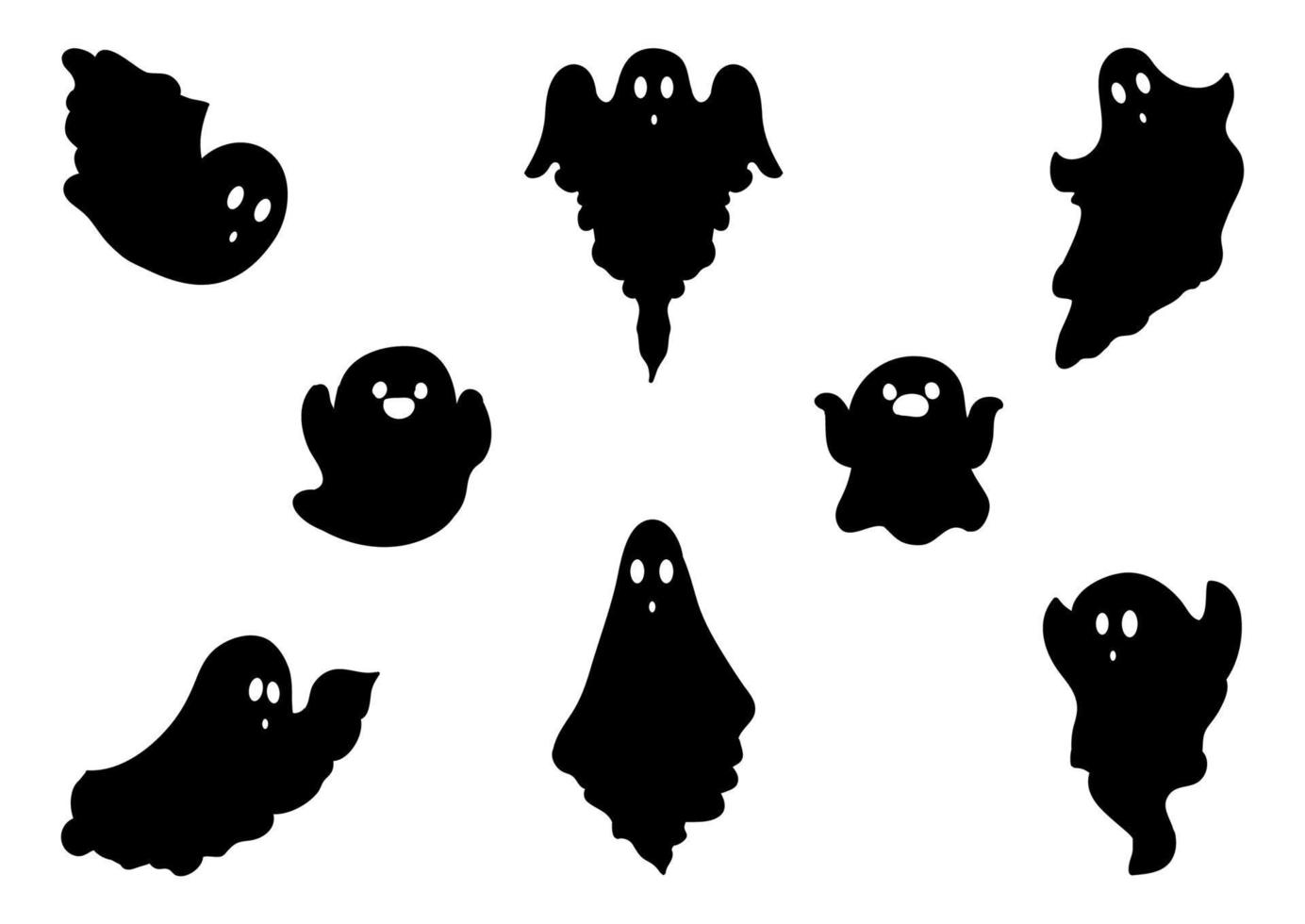 Ghost Silhouette Vector easy to edit