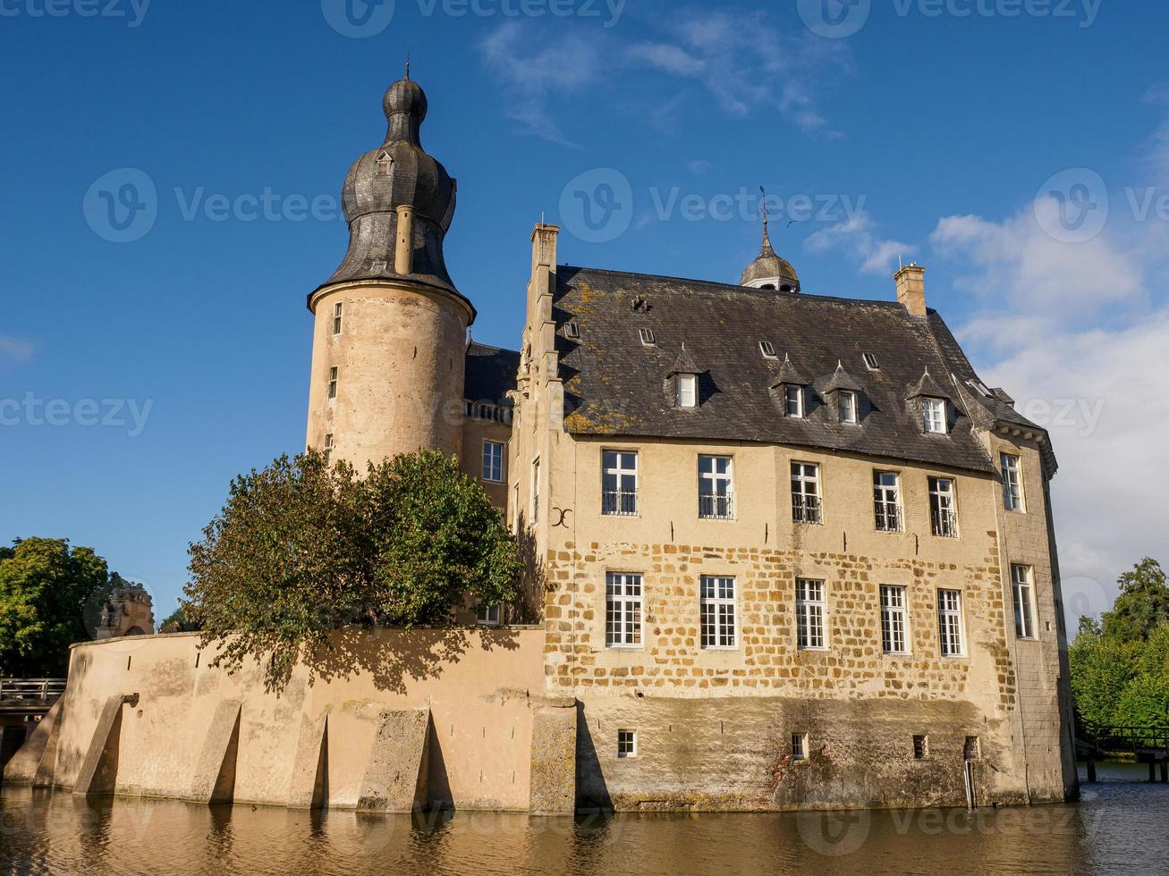 forest and castle in  westphalia photo