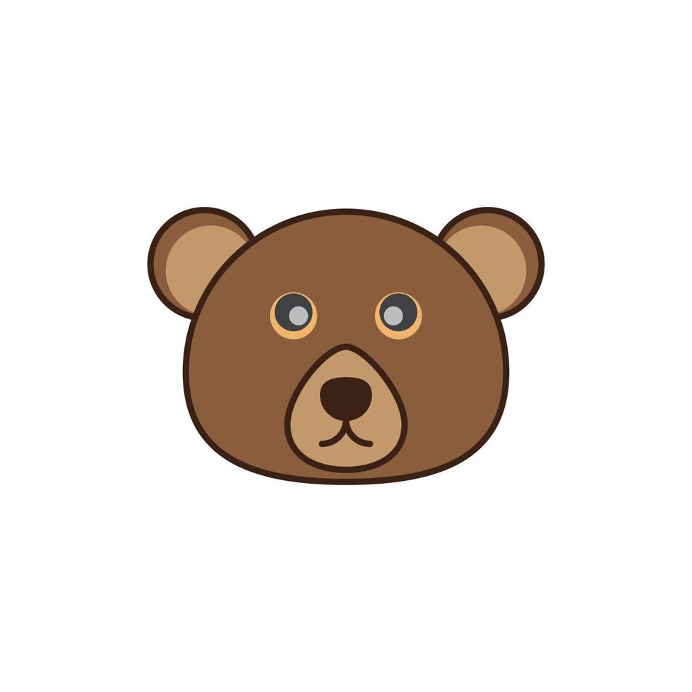 vector de logotipo de oso de peluche