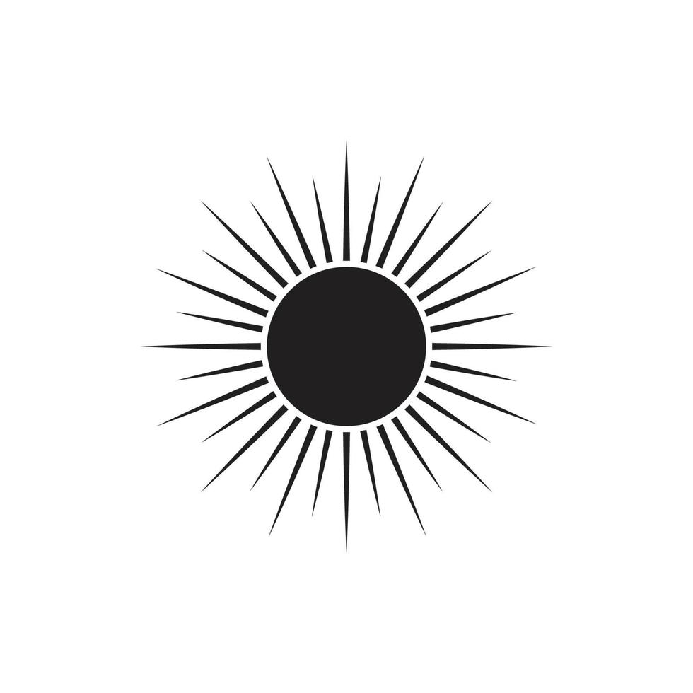 logotipo de ilustración de sol vector