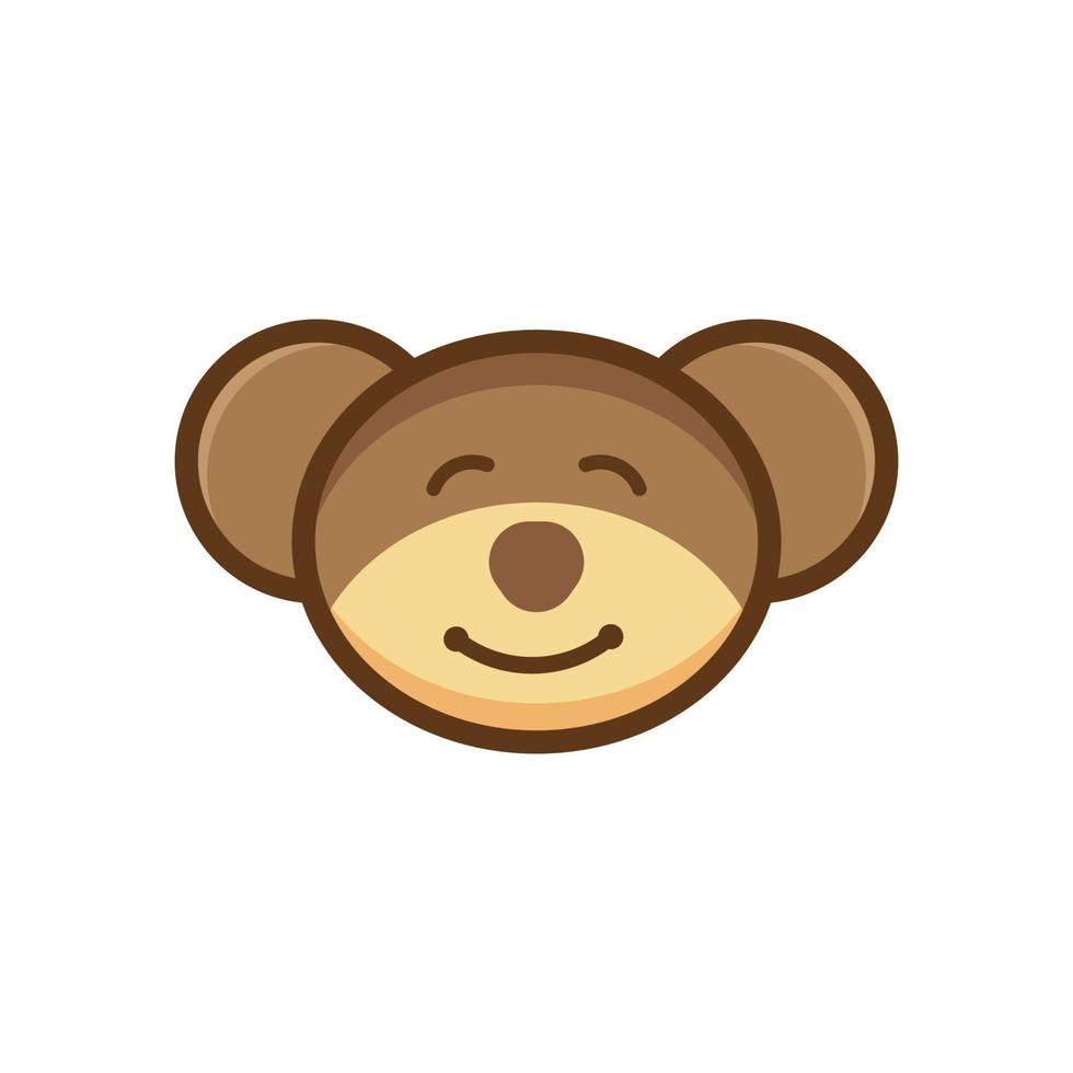 vector de logotipo de oso de peluche