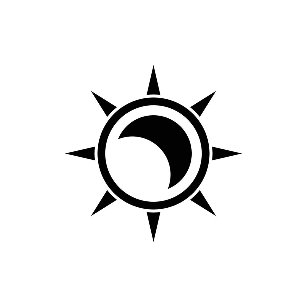 logotipo de ilustración de sol vector