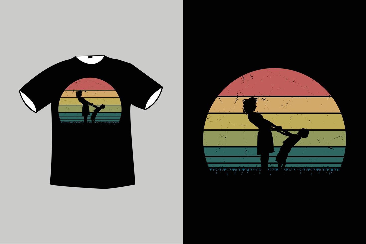 Retro Vintage tshirt design vector