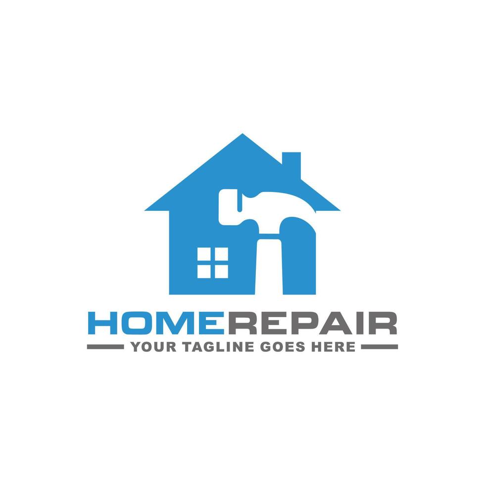 vector de diseño de logotipo de reparación de viviendas
