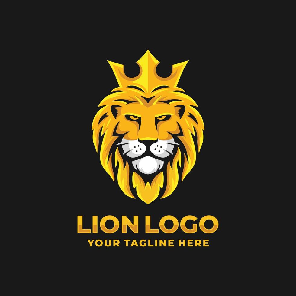 Lion logo design vector