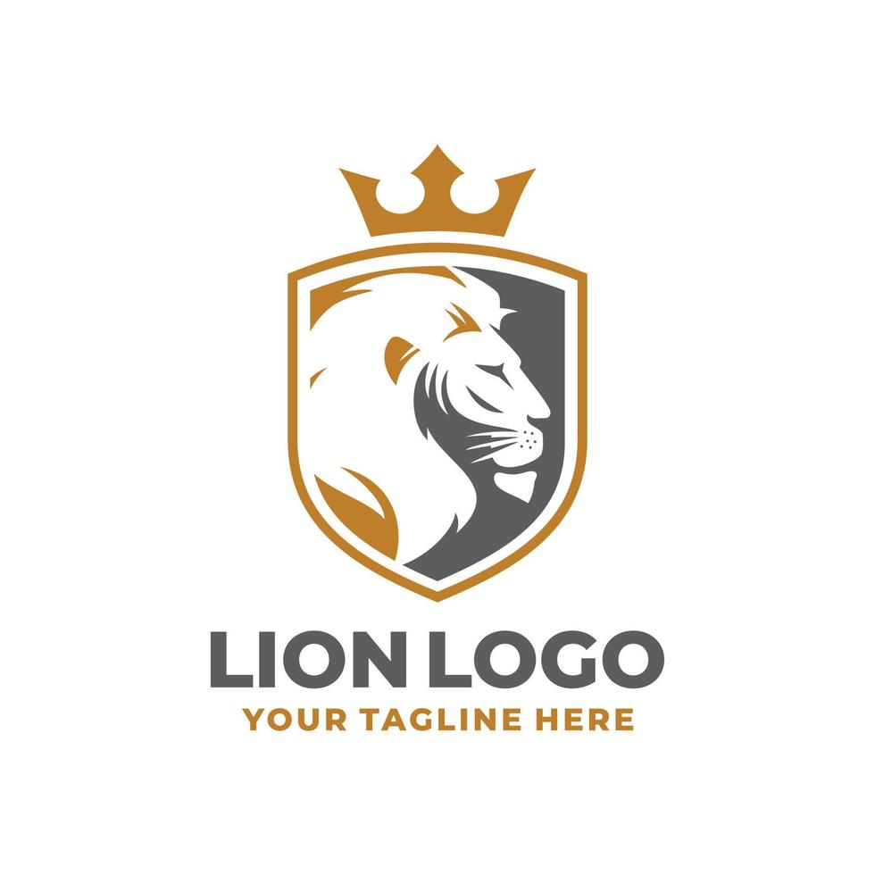 Lion logo design vector