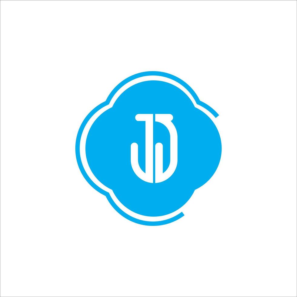 logotipo de monograma jj j moderno simple vector