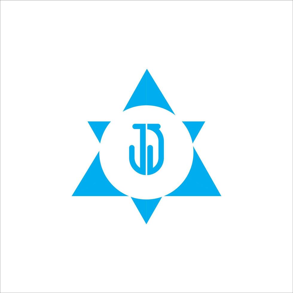 Simple Modern JJ J Monogram Logo vector