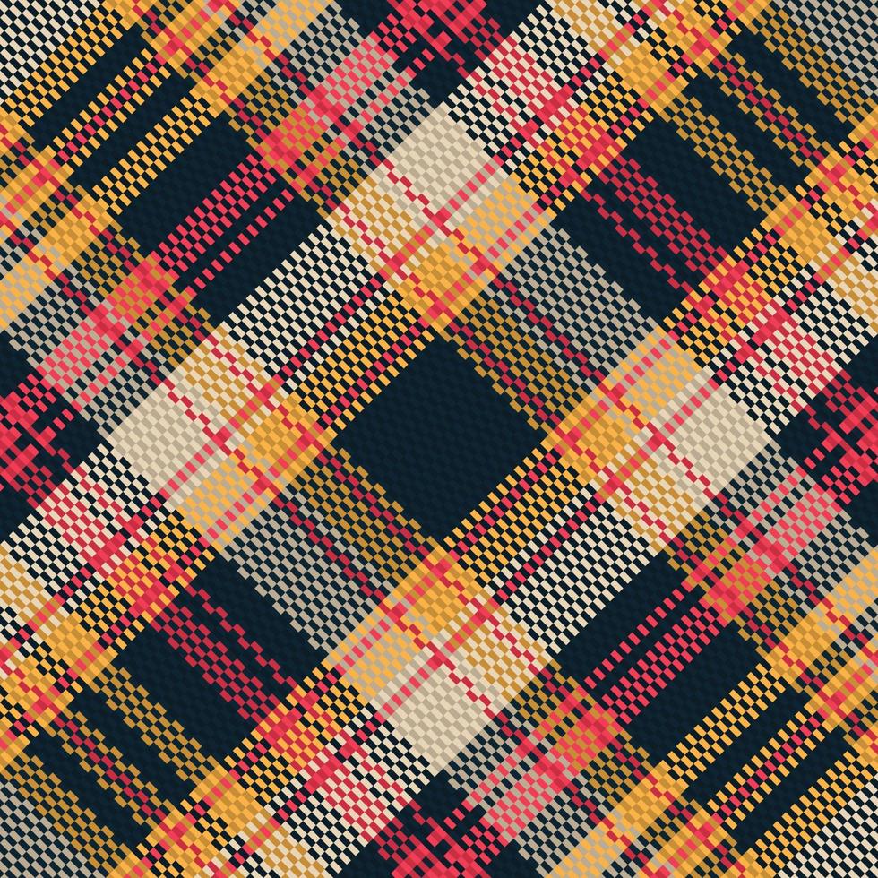 Tartan or plaid halloween color pattern. vector