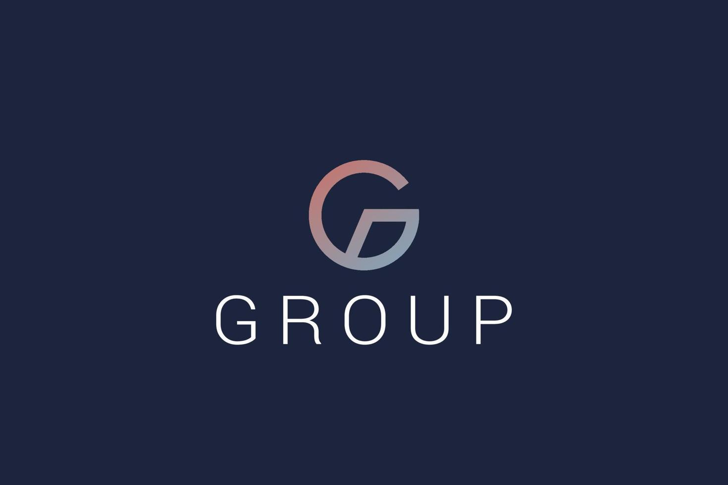 Letter G creative line art simple Technological logo vector
