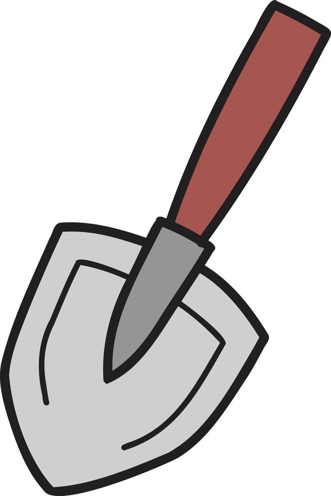 Hand Drawn shovel illustration vector