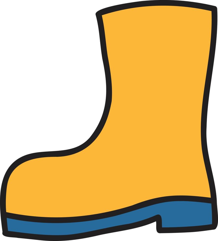 Hand Drawn cute Boots illustration vector