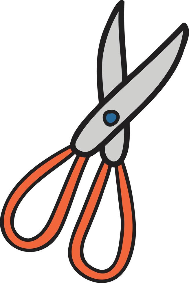 Hand Drawn scissors illustration vector