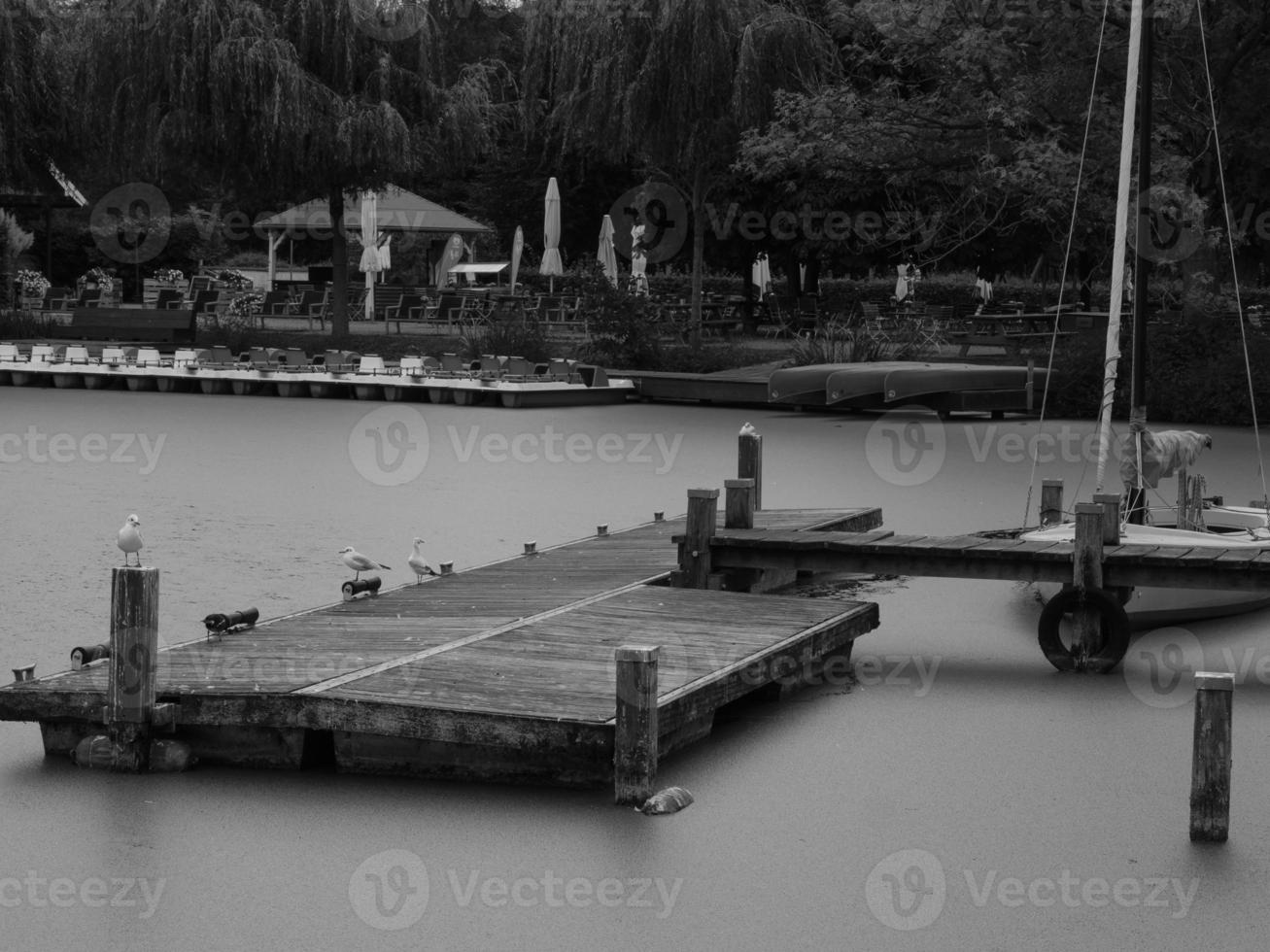 lake near borken in germany photo