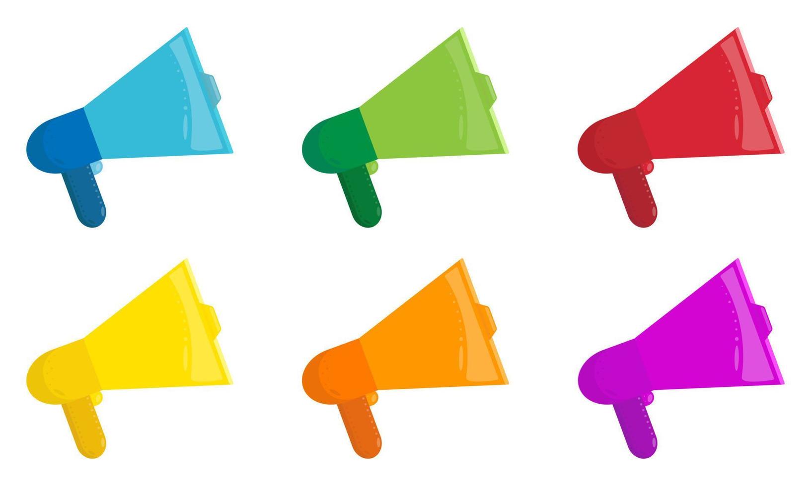 illustration of Megaphone icon in flat style vector