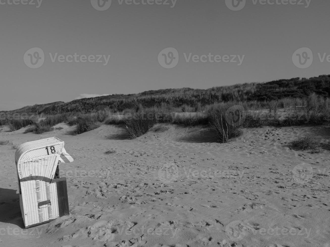 spiekeroog island in the north sea photo