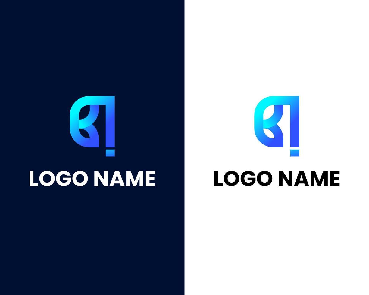 plantilla de diseño de logotipo moderno de letra b e i vector