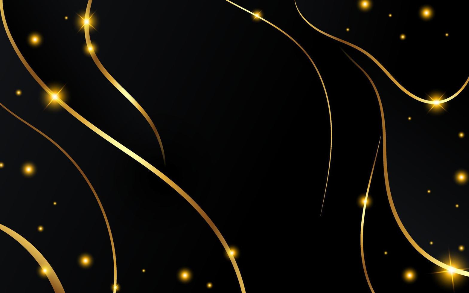 Luxury golden wavy background vector
