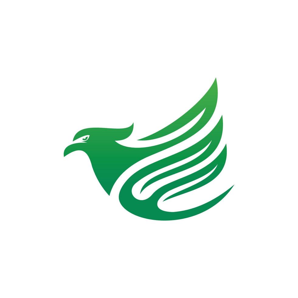 Bird Eagle Fly Simple Modern Logo vector