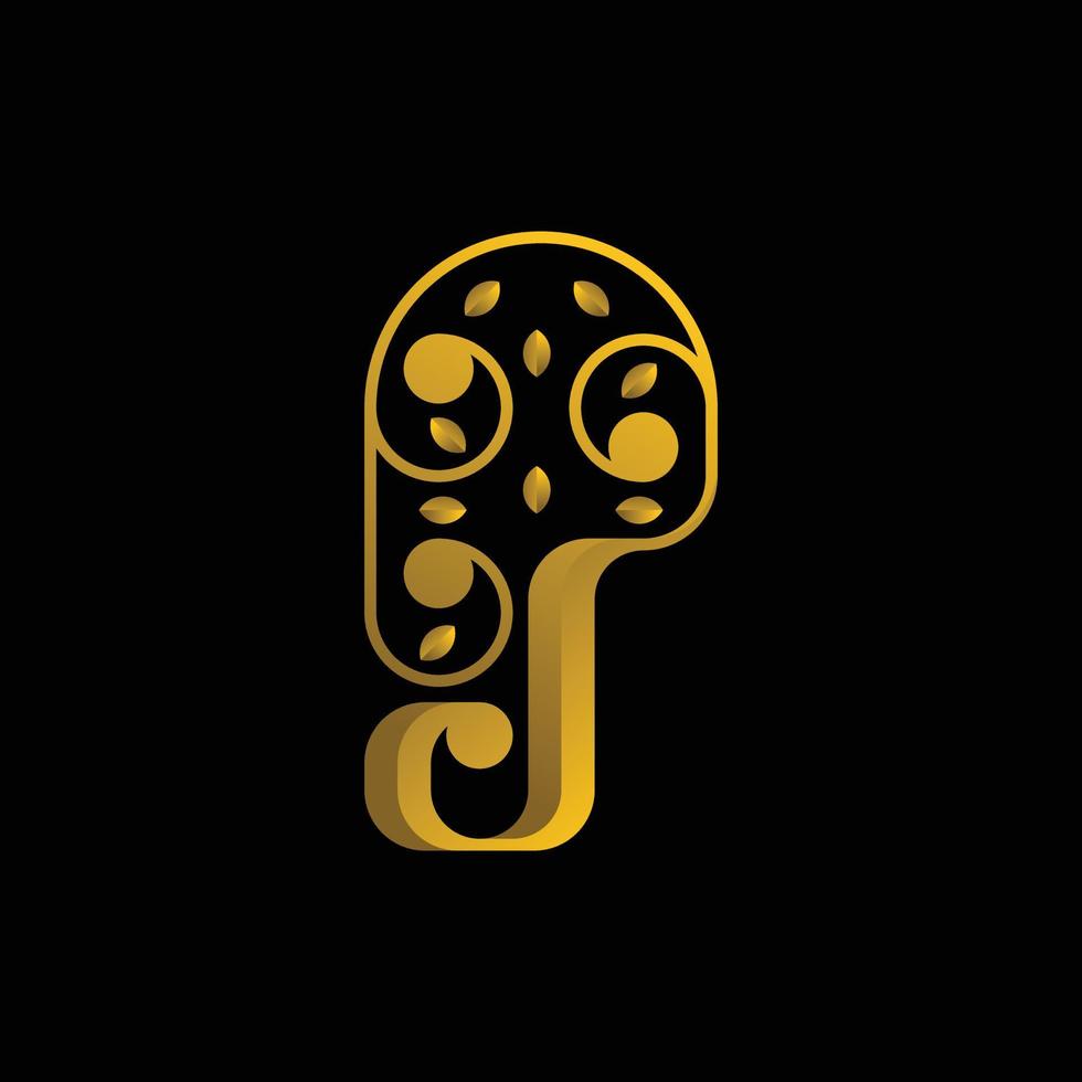 Letter J Ornament Luxury Creative Logo vector