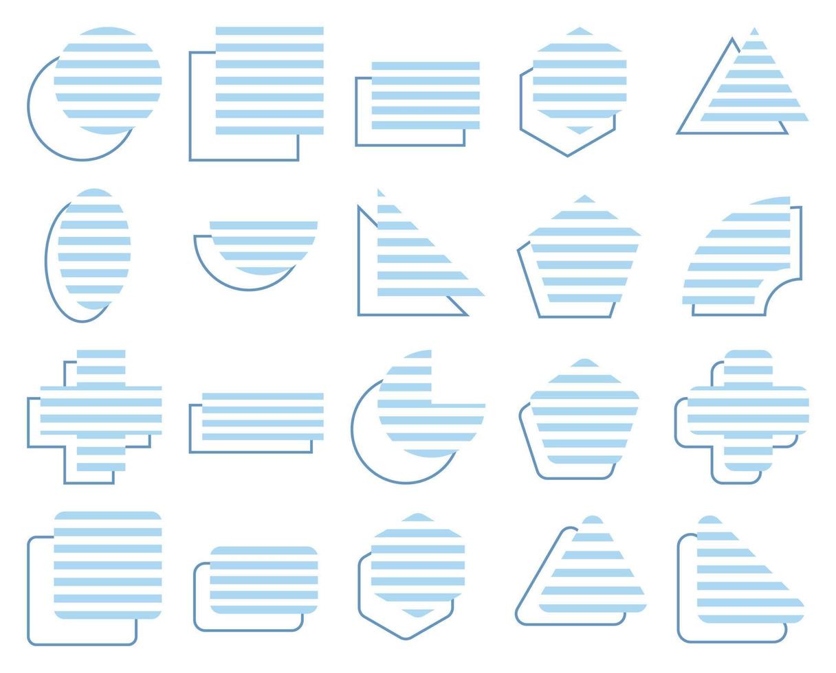Geometric element. Design elements for decoration. vector