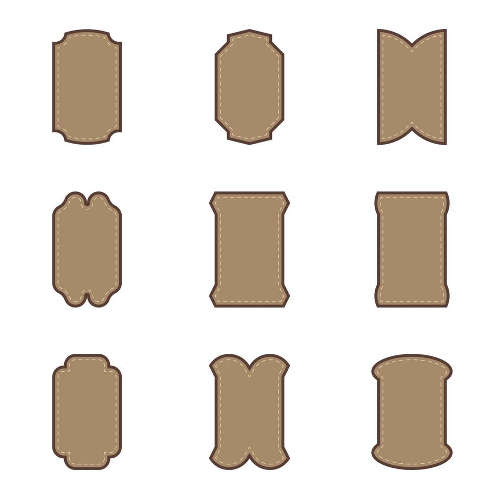 Brown vintage label. Vintage frame. vector