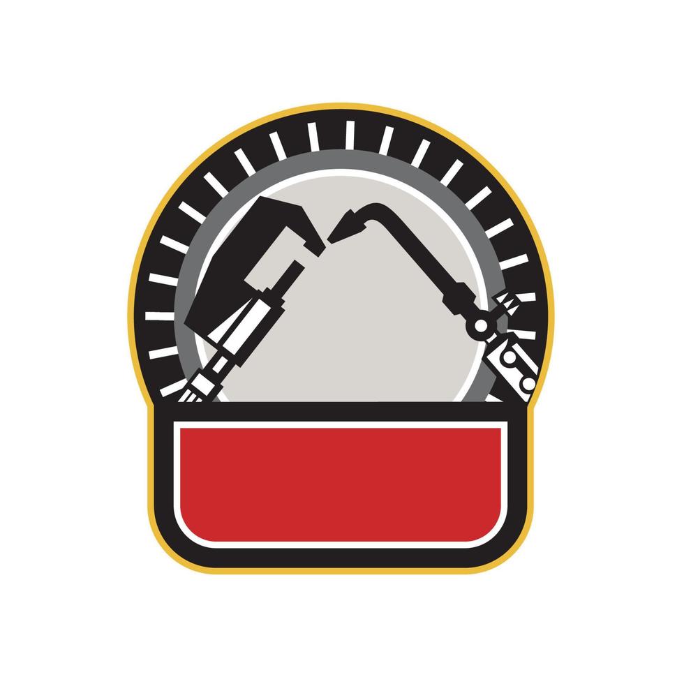 Welder Millwright Tools Circle Retro vector