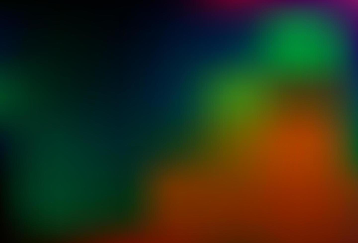 Dark Multicolor, Rainbow vector blurred shine abstract template.