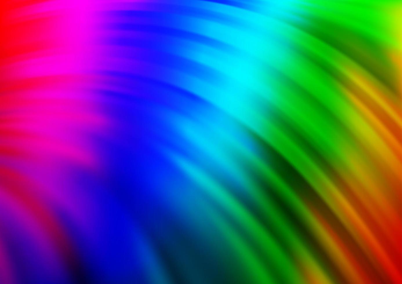 Light Multicolor, Rainbow vector pattern with bent ribbons.